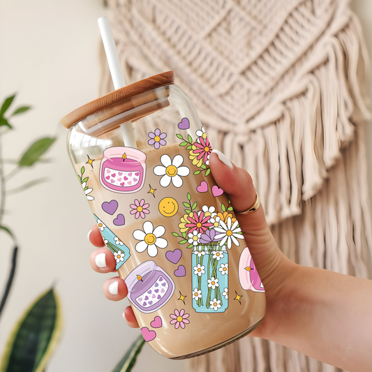 Glass Cup 500 ml - 80's