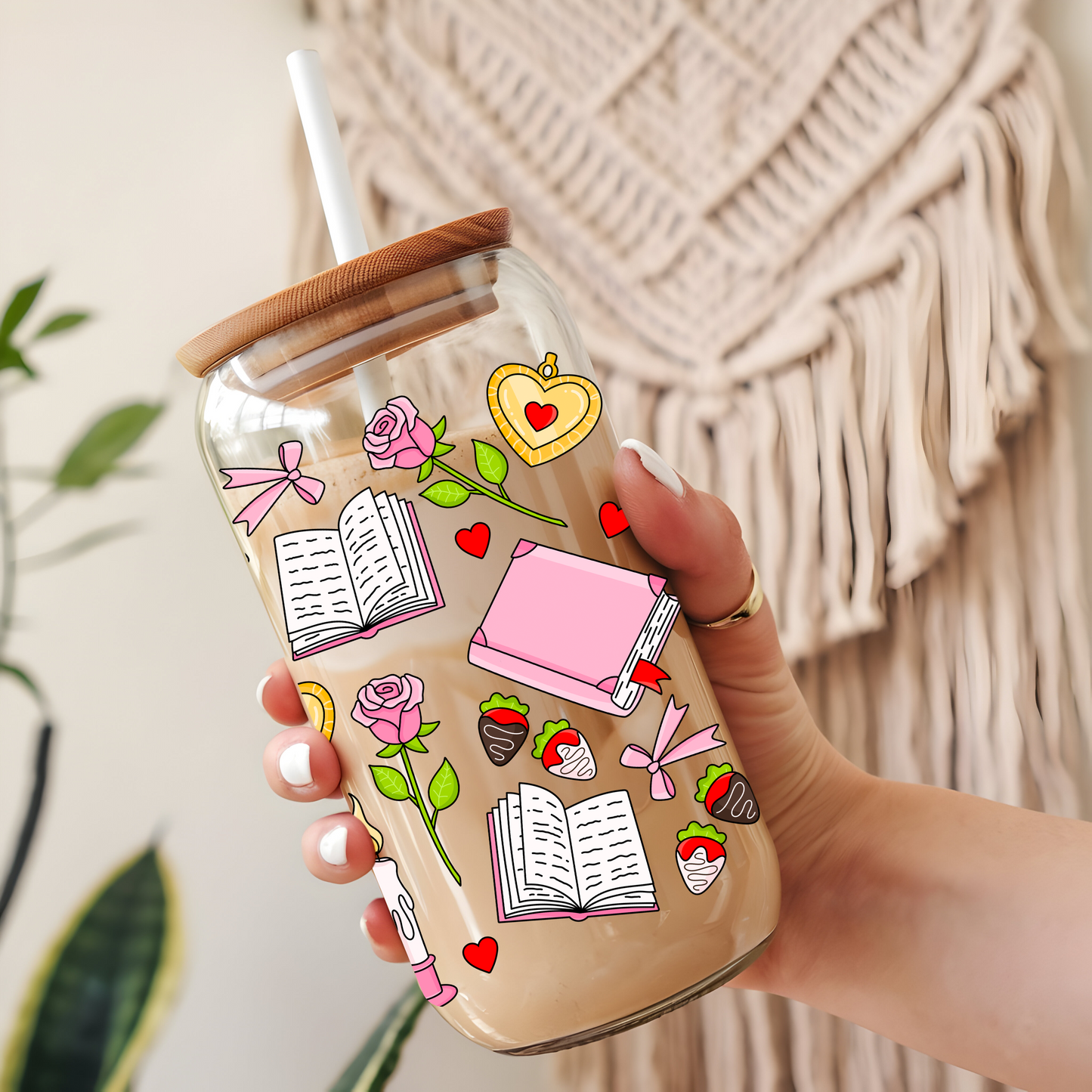 Glass Cup 500 ml - Be Romantic
