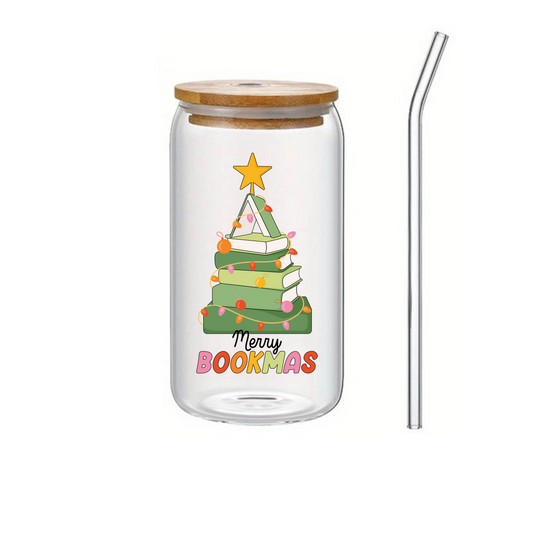 Glass Cup 500 ml - Bookmas Tree