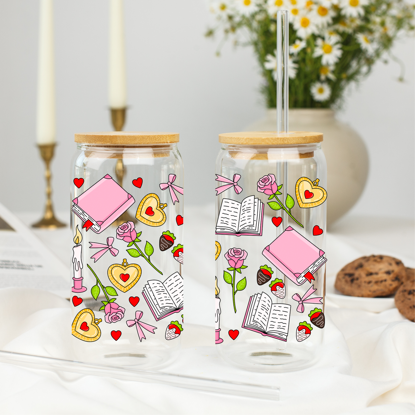 Glass Cup 500 ml - Be Romantic