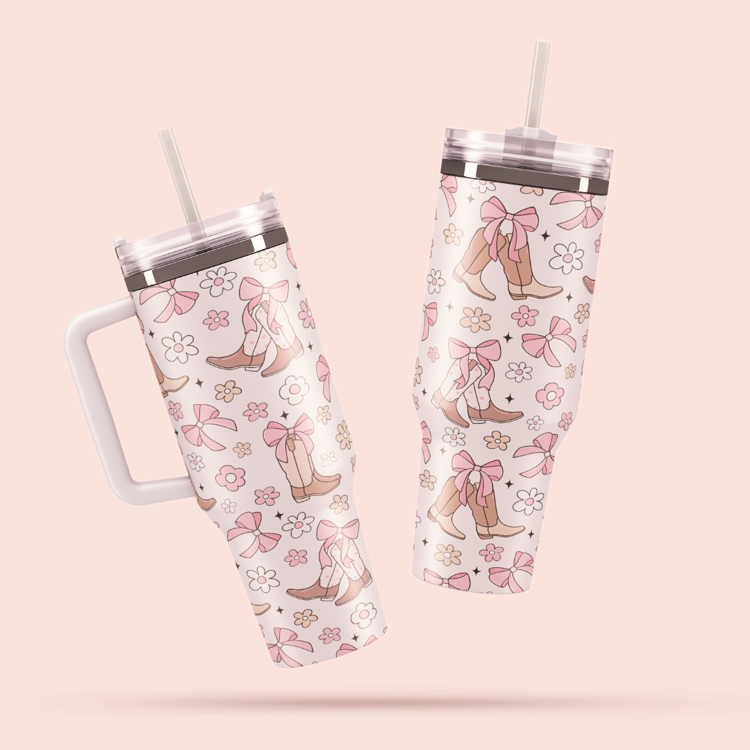Travel Mug 1200 ml - Coquette Cowgirls