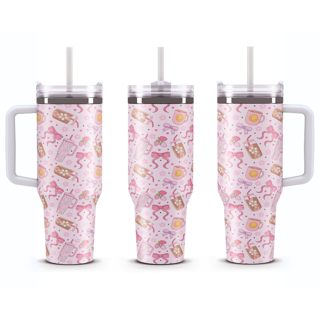 Travel Mug 1200 ml - Pink Coquette