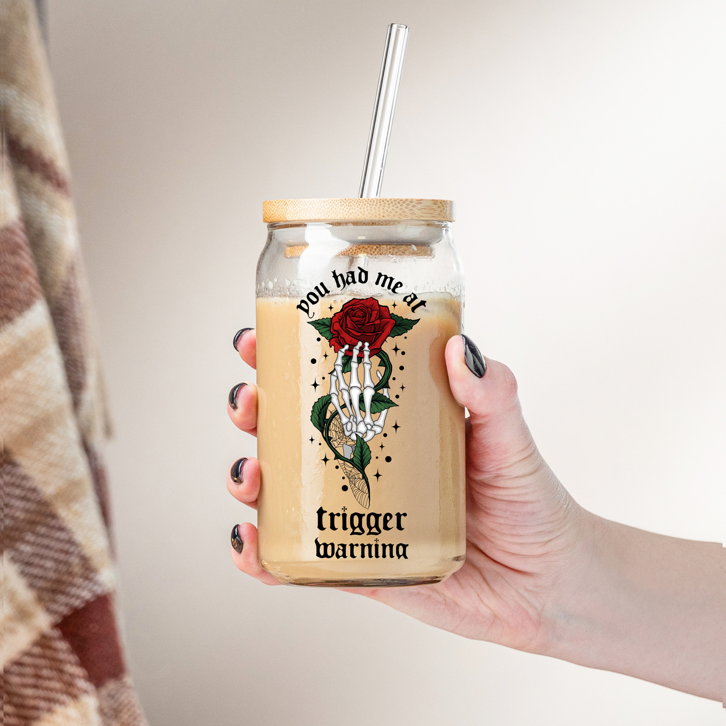 Glass Cup 500 ml - Trigger Warning