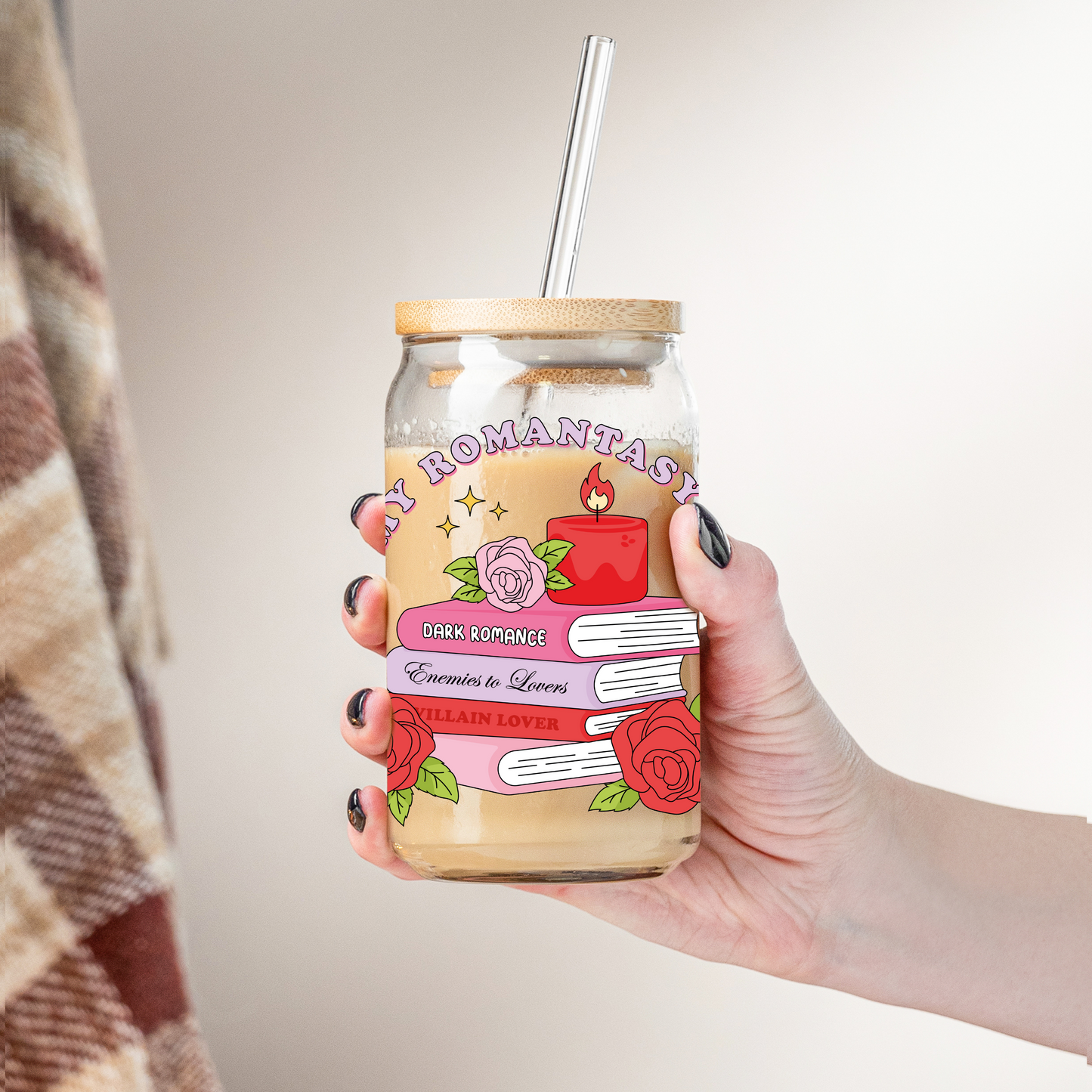 Glass Cup 500 ml - In My Romantasy Era