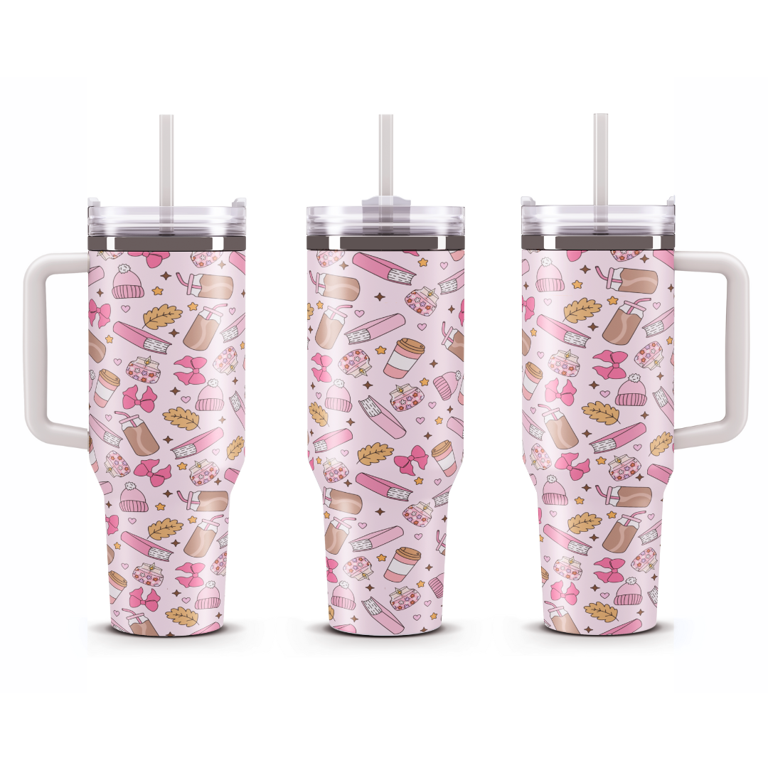 Travel Mug 1200 ml - Pink Coffee Cozy