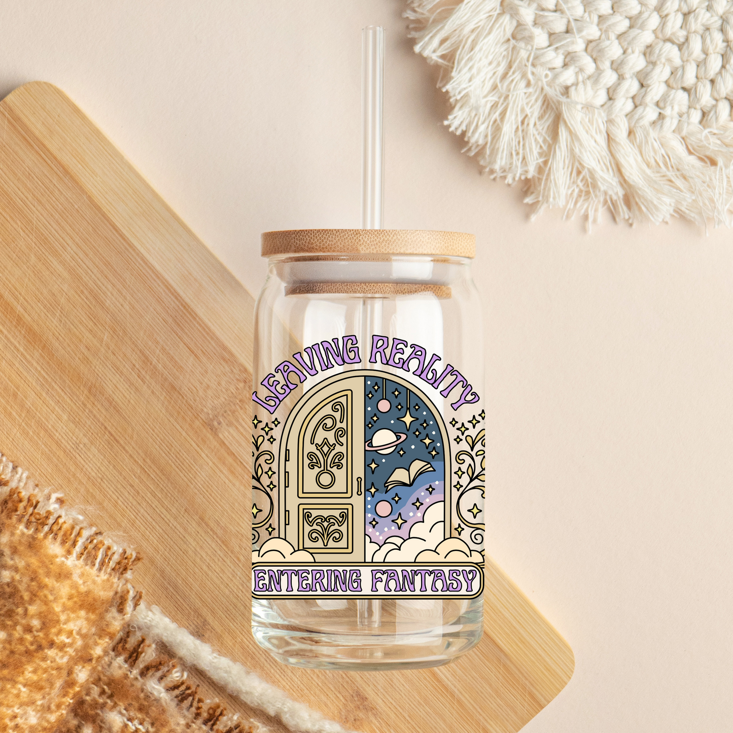 Glass Cup 500 ml - Fantasy Door