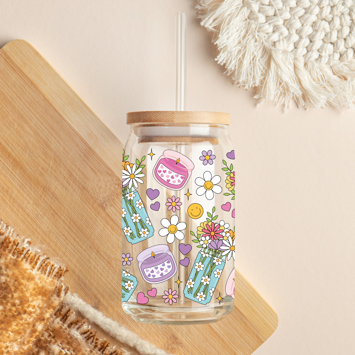 Glass Cup 500 ml - 80's
