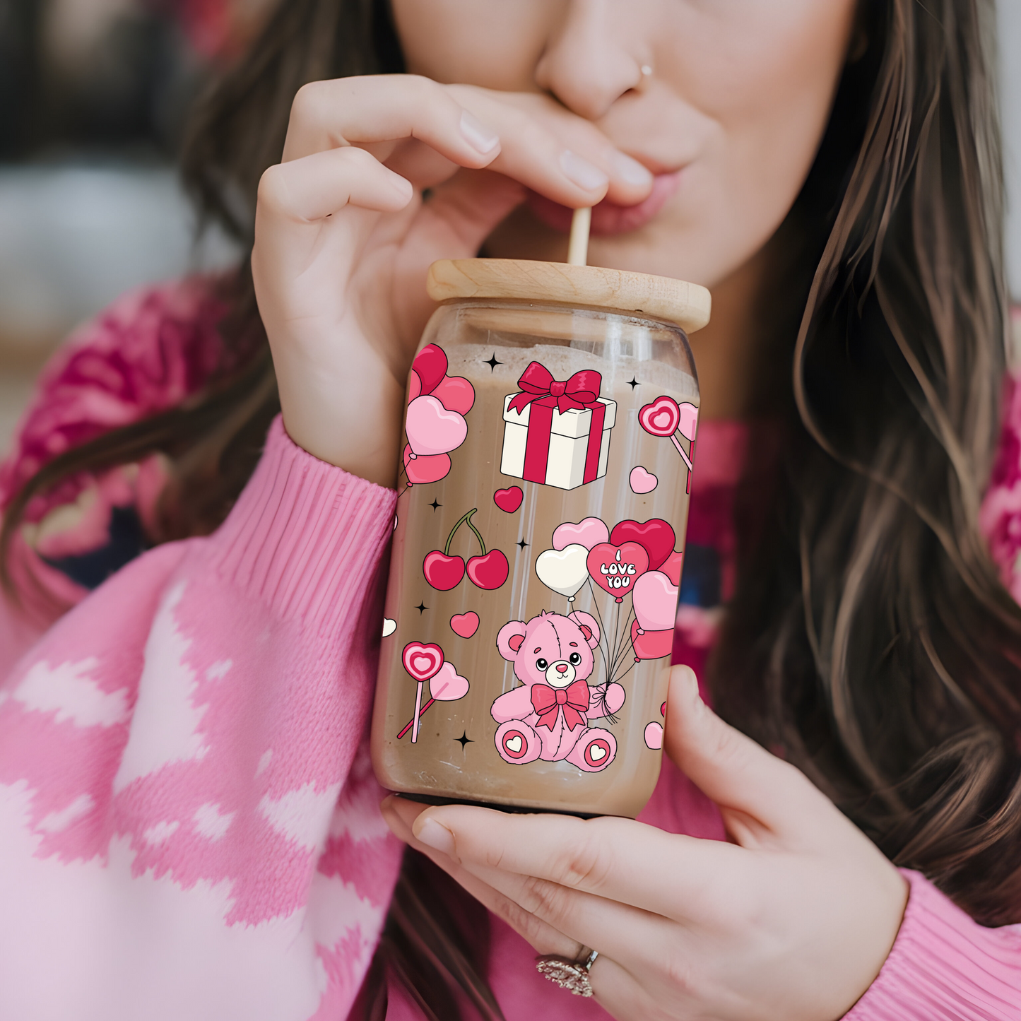 Glass Cup 500 ml - Bears & Presents