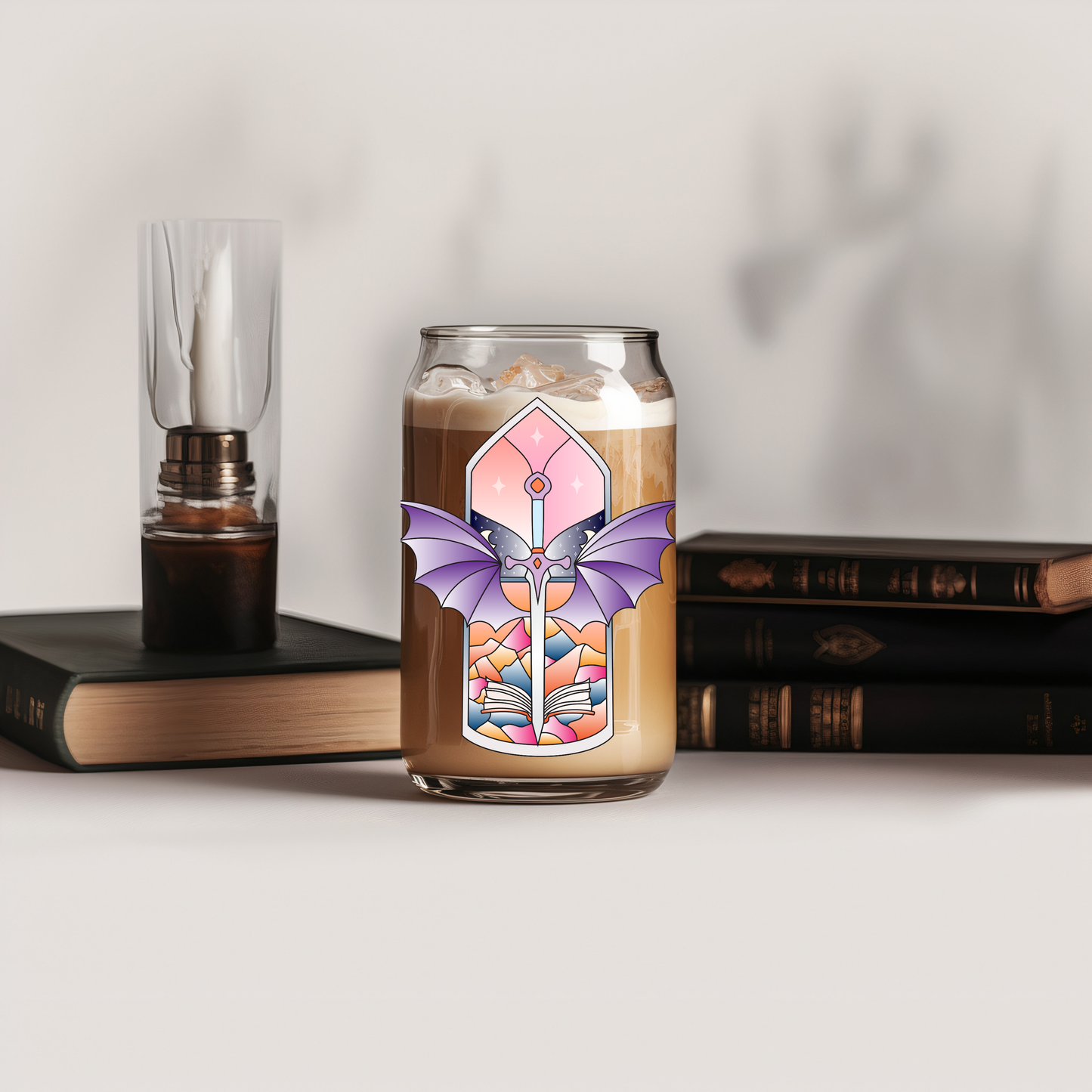 Glass Cup 500 ml - Fantasy Stained Glass