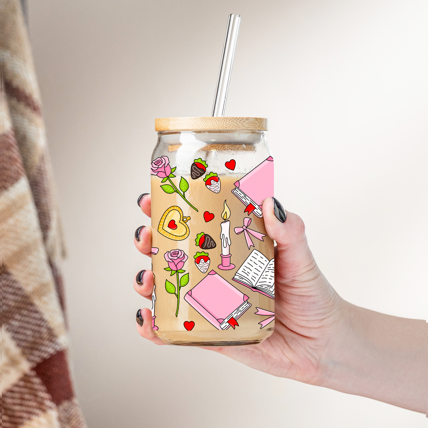 Glass Cup 500 ml - Be Romantic