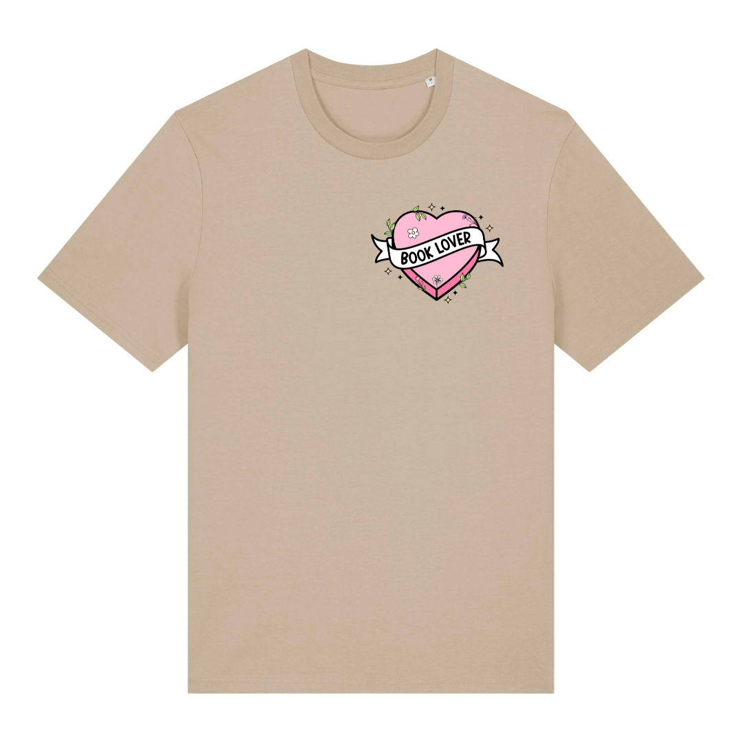T-Shirt Book Lover Heart