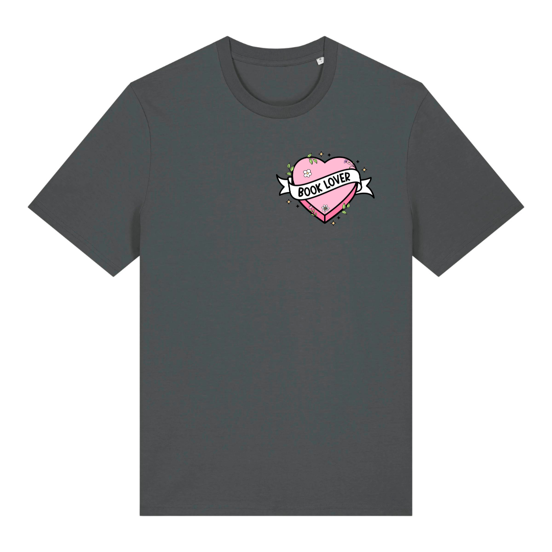 T-Shirt Book Lover Heart