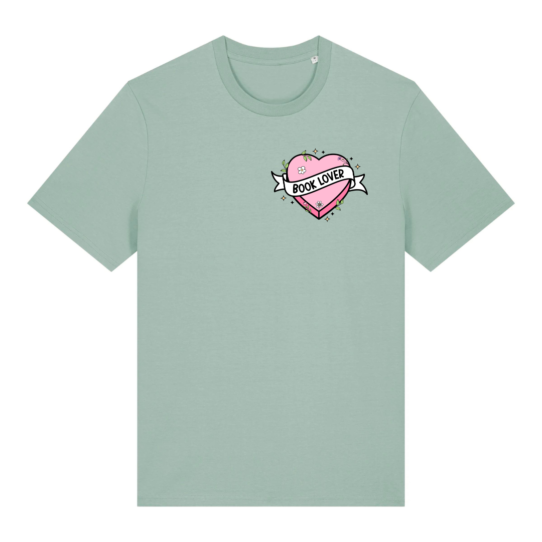 T-Shirt Book Lover Heart