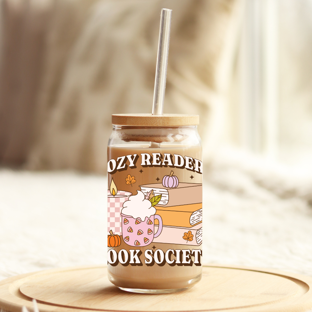 Glass Cup 500 ml - Cozy Readers Book Society