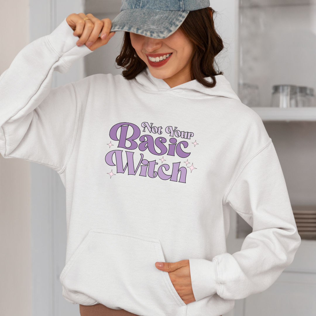Felpa con Cappuccio - Not Your Basic Witch