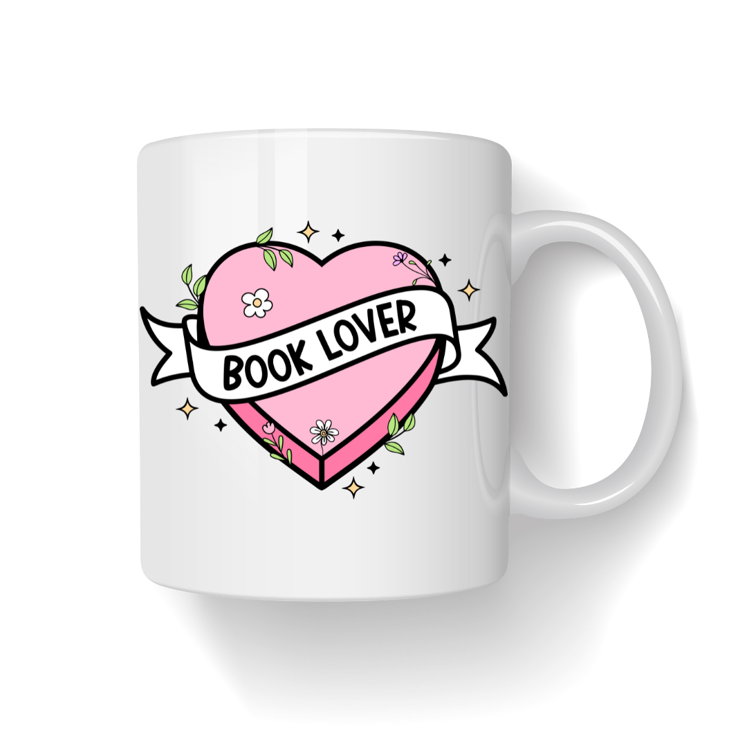 Tazza in ceramica 300 ml - Book Lover Heart