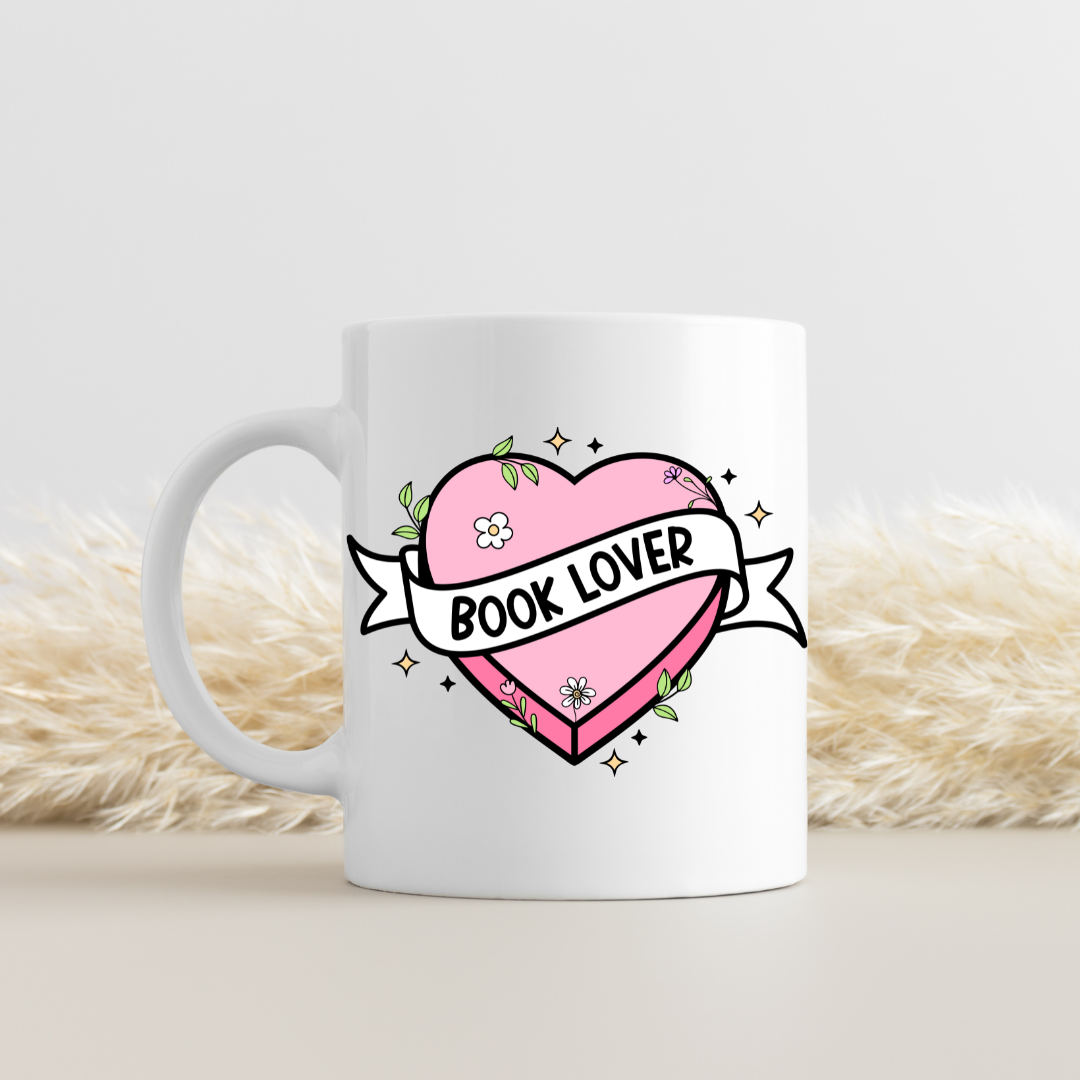 Tazza in ceramica 300 ml - Book Lover Heart
