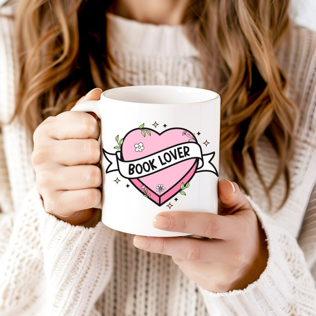 Tazza in ceramica 300 ml - Book Lover Heart