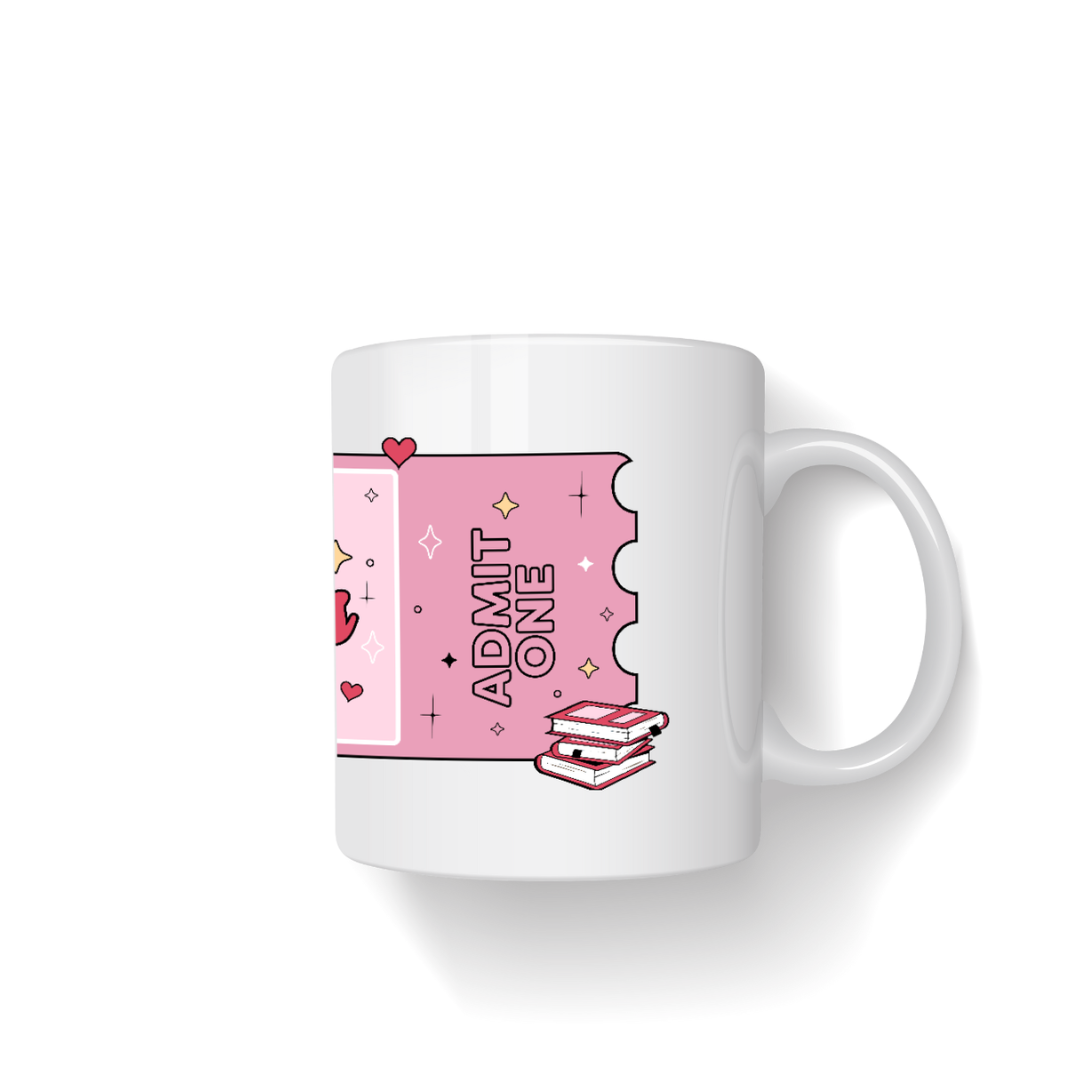Tazza in ceramica 300 ml - Book Lover Club Ticket