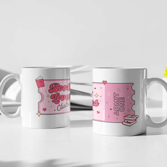 Tazza in ceramica 300 ml - Book Lover Club Ticket