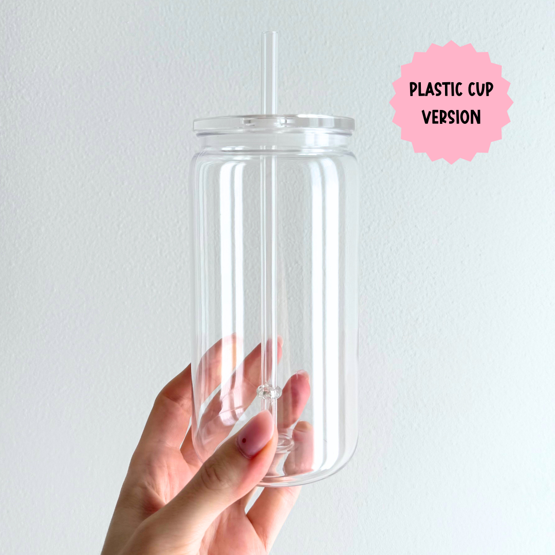 Glass Cup 500 ml - Fueled By Coffee And Books
