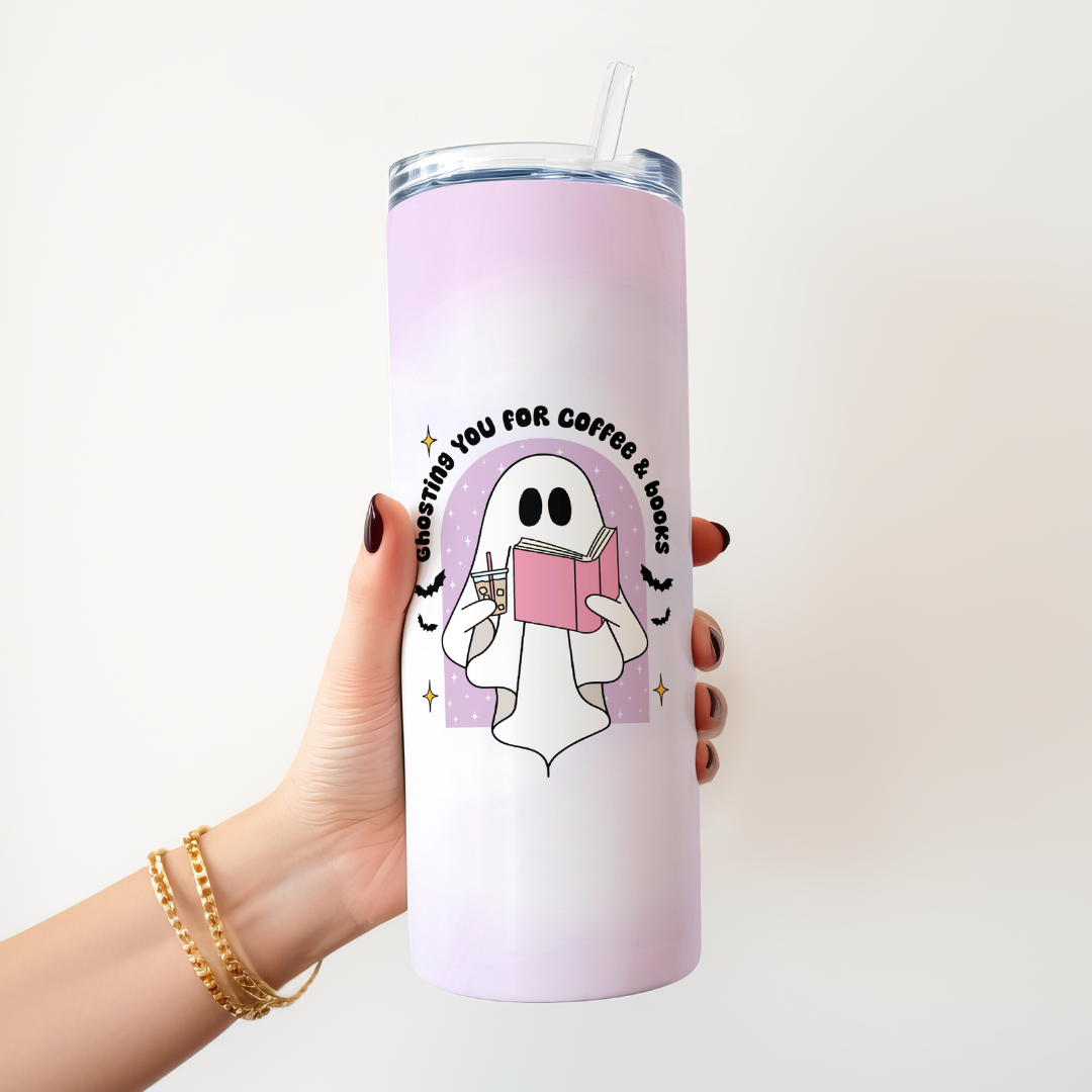 Tumbler 600 ml - Ghosting You for Coffee & Books