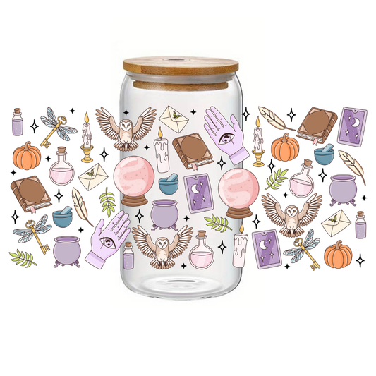 Glass Cup 500 ml - Ghosting you for Coffee & Books
