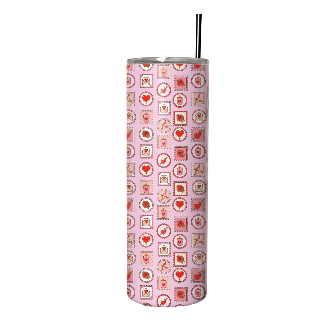 Tumbler 600 ml - Romance Stamps