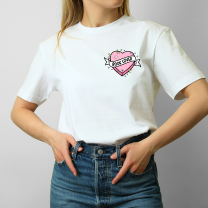 T-Shirt Book Lover Heart