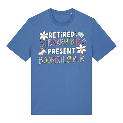 T-Shirt Retired Library Kid Present Bookish Girlie
