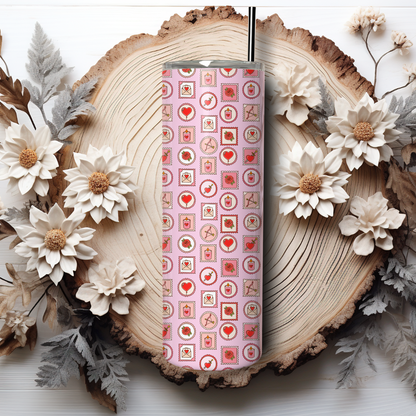Tumbler 600 ml - Romance Stamps