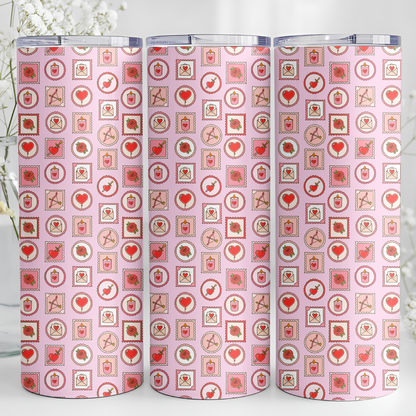 Tumbler 600 ml - Romance Stamps