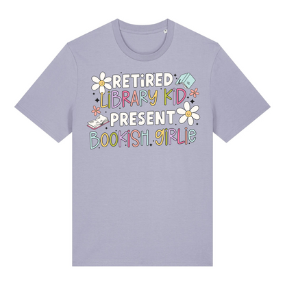 T-Shirt Retired Library Kid Present Bookish Girlie