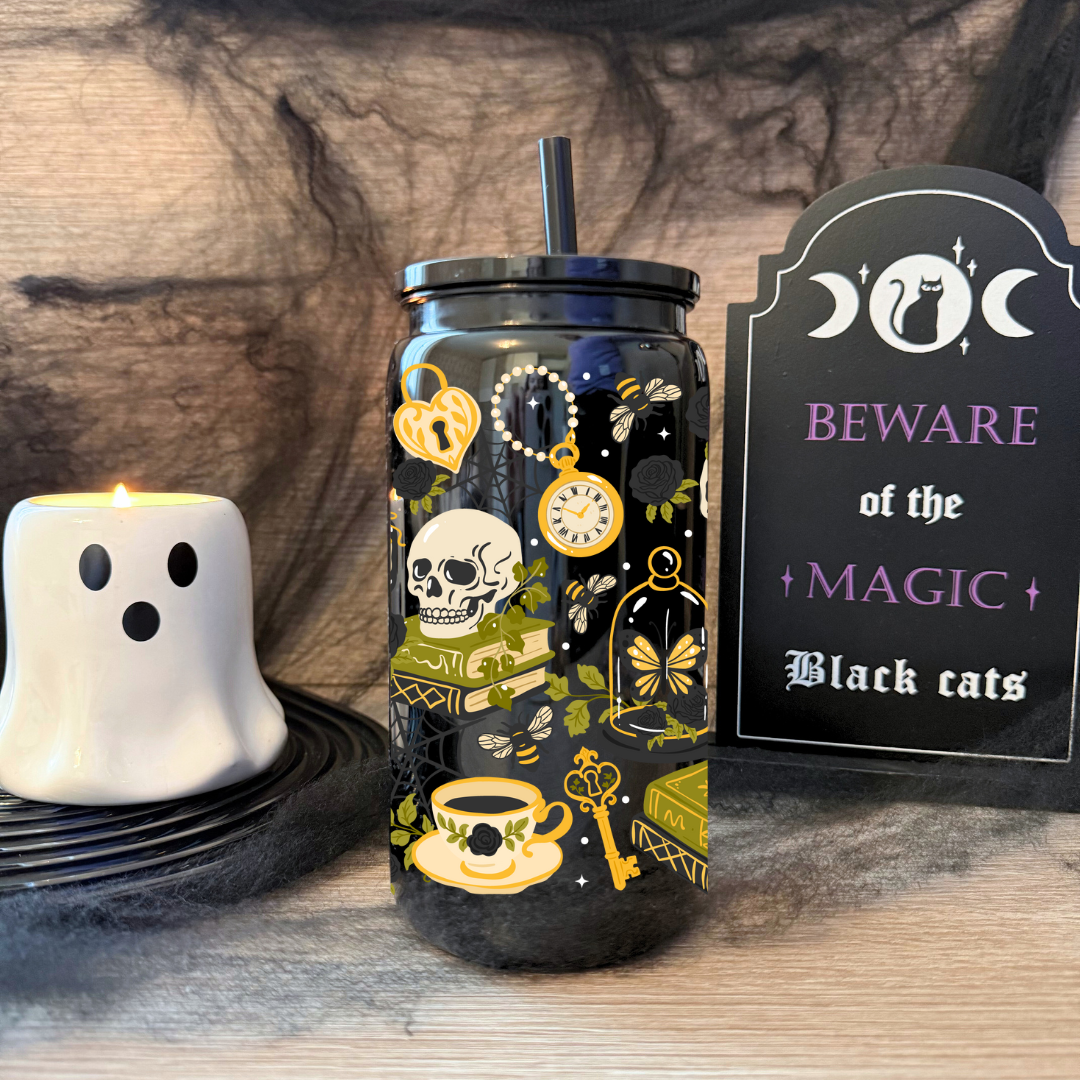 Glass Cup 500 ml - Gothic Wrap