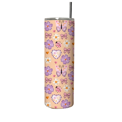 Tumbler 600 ml - Butterfly&Flowers