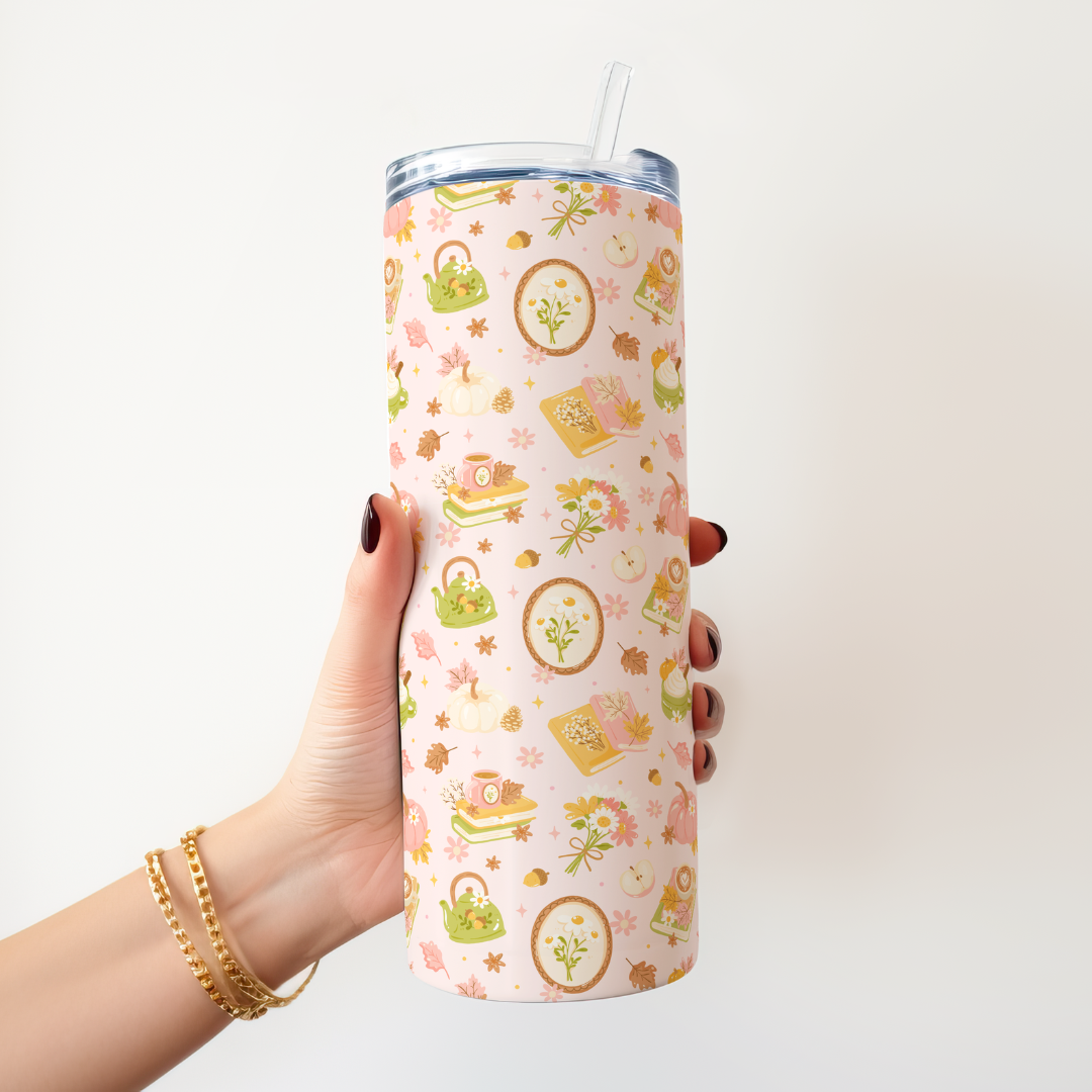 Tumbler 600 ml - Fall Bookish Vibes