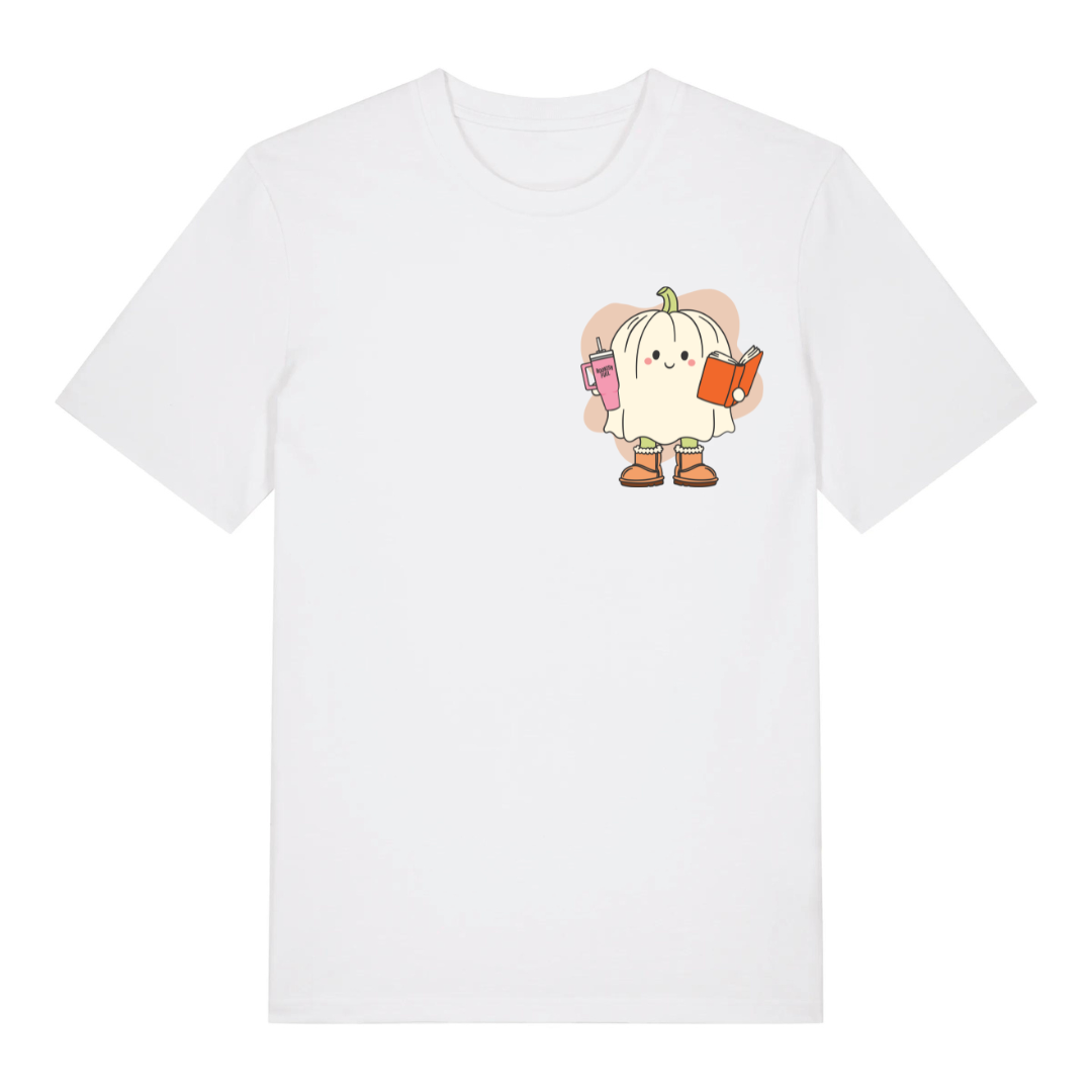 T-Shirt Pumpkin Ghost Reader