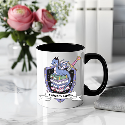Ceramic mug 300 ml - Fantasy Lover Shield Dragon