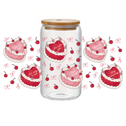Glass Cup 500 ml - Positive Cake