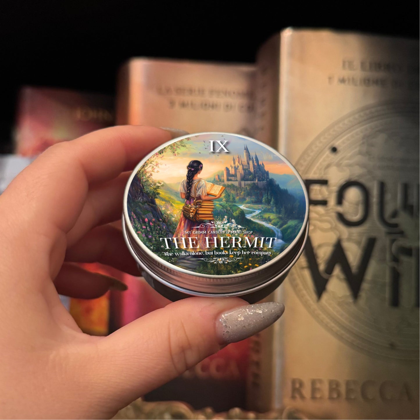 THE HERMIT TAROT CANDLE