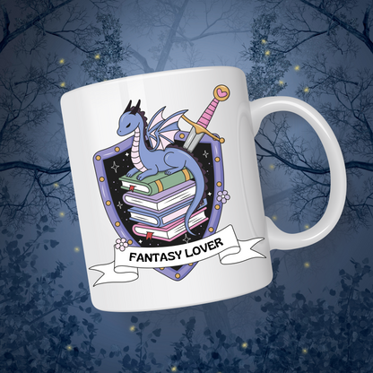 Ceramic mug 300 ml - Fantasy Lover Shield Dragon