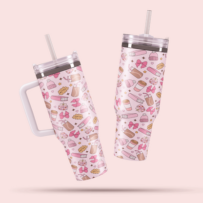 Travel Mug 1200 ml - Pink Coffee Cozy