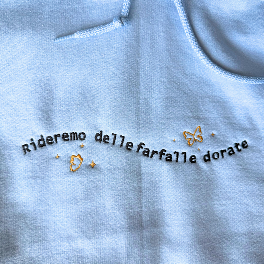 Felpa GOG - Rideremo delle farfalle dorate