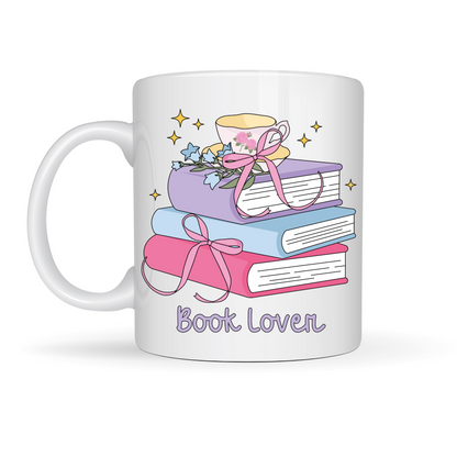 Ceramic mug 300 ml - Book & Tea
