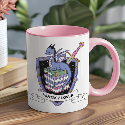 Ceramic mug 300 ml - Fantasy Lover Shield Dragon
