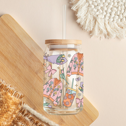 Glass Cup 500 ml - Spring Girlie