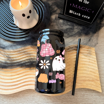 Glass Cup 500 ml - Spooky Cute