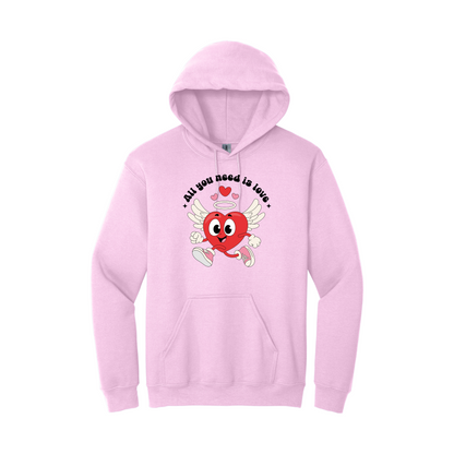 Felpa con Cappuccio - All You Need Is Love