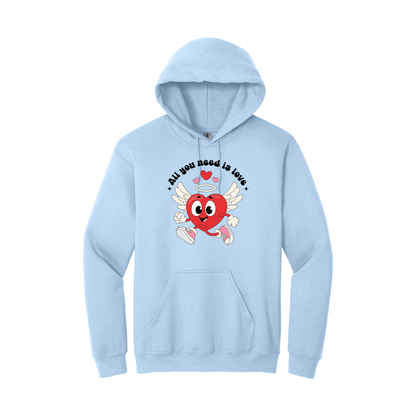 Felpa con Cappuccio - All You Need Is Love