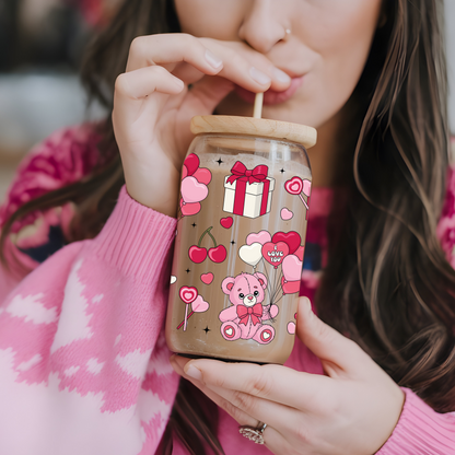 Glass Cup 500 ml - Bears & Presents